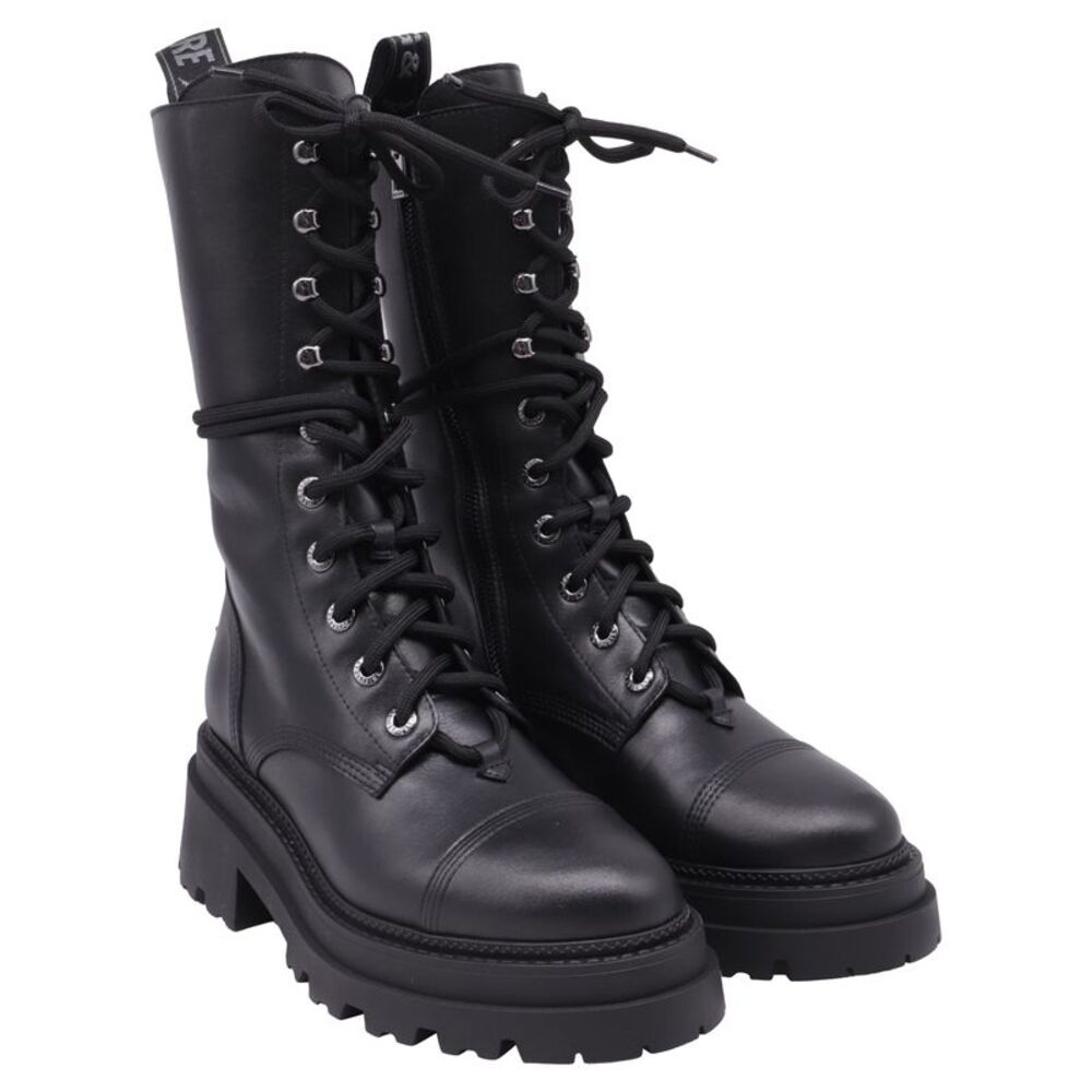 Zadig & Voltaire Ride High-Top Boots in Black Leather - Picture 3 of 11